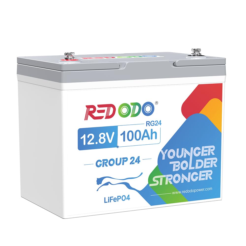 Redodo 12V 100Ah LiFePO4 Battery, Group 31 Lithium Battery with 100A BMS, Up to 15000 Deep Cycles Battery for RV, Solar, Trolling Motor and Off Grid