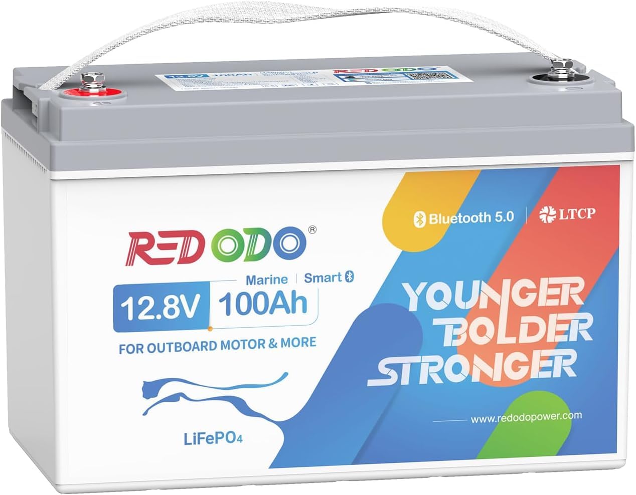 Redodo 12V 100Ah LiFePO4 Battery, Group 31 Lithium Battery with 100A BMS, Up to 15000 Deep Cycles Battery for RV, Solar, Trolling Motor and Off Grid