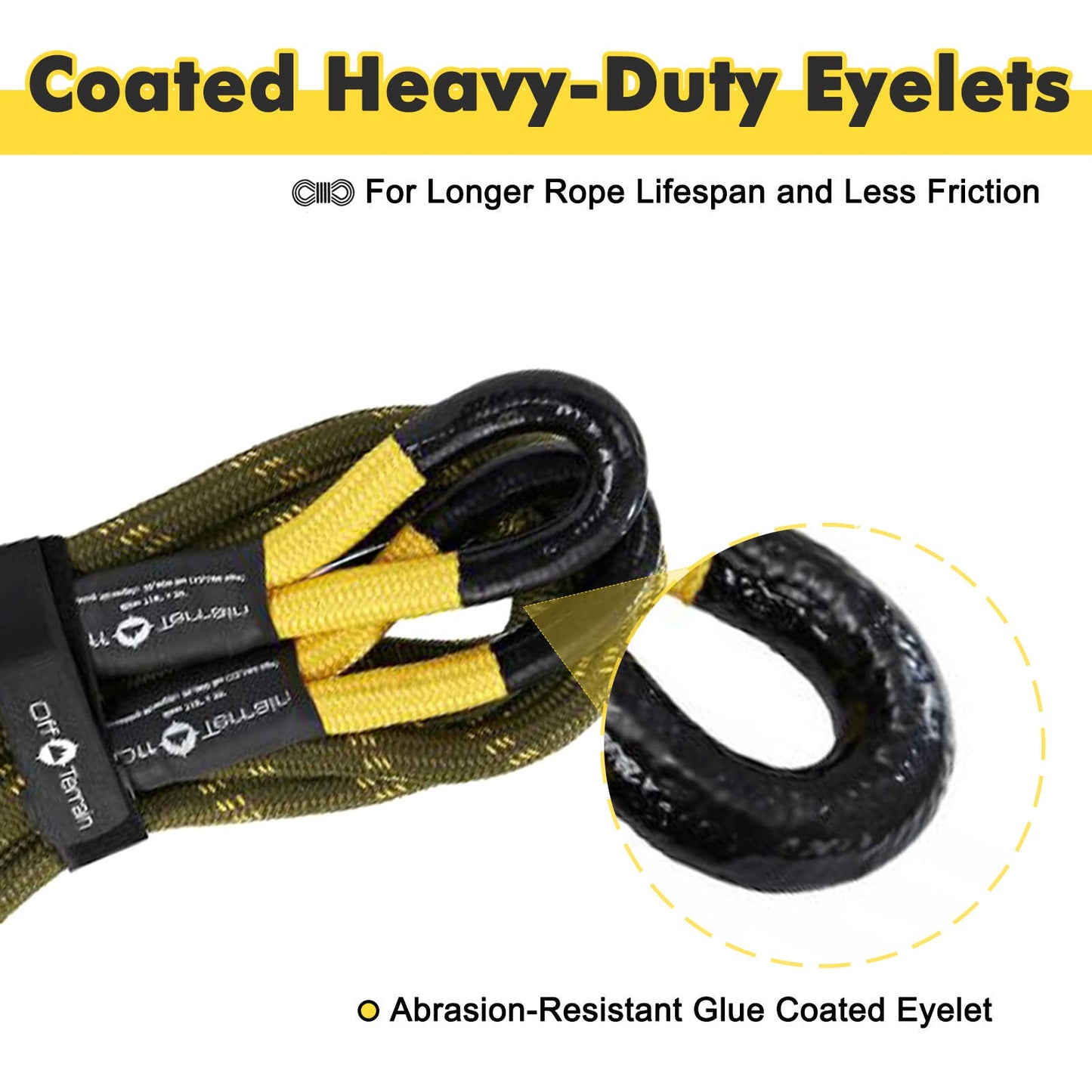 Off Terrain Kinetic Recovery Rope